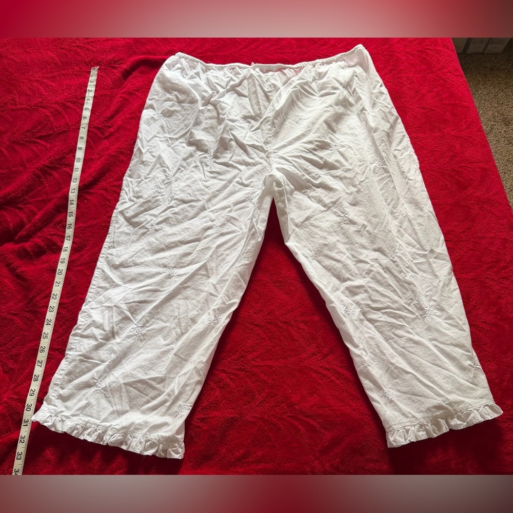 NWOT LARGE VICTORIA’S SECRET PJ SET WHITE PERFECT MEASUREMENTS IN PICS FLAWLESS - Picture 10 of 12